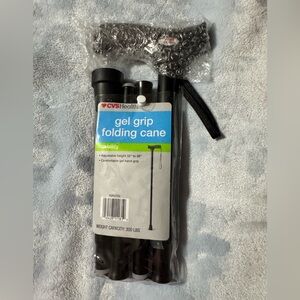 Black Gel Grip Folding Cane